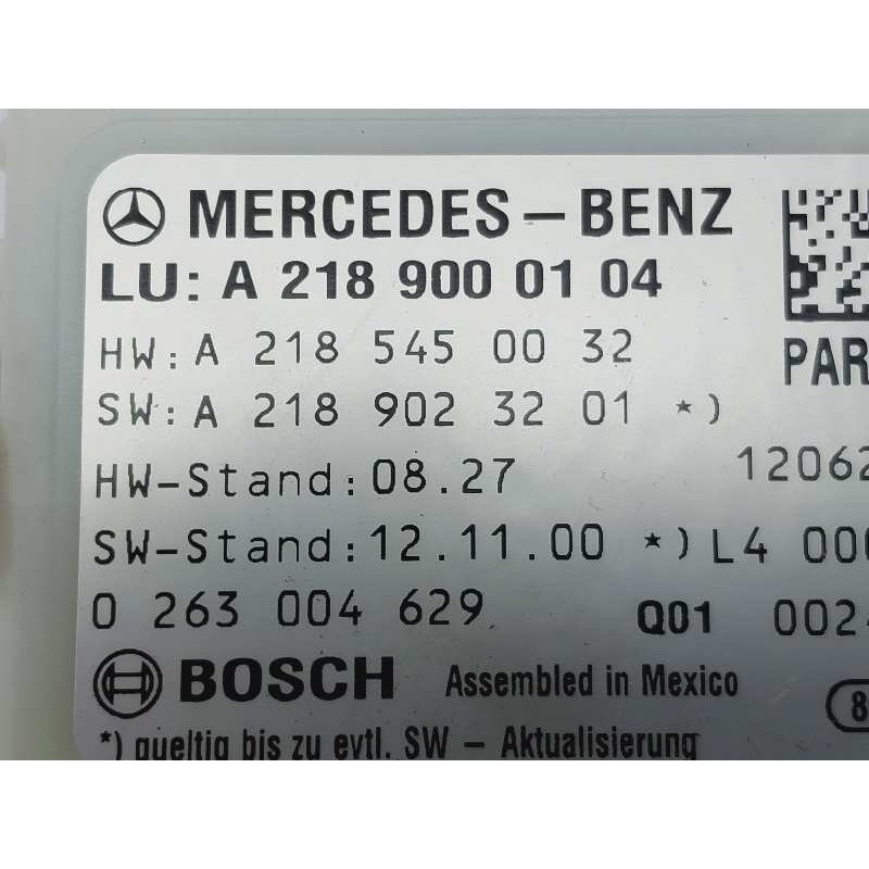 Recambio de modulo electronico para mercedes-benz clase cls (w218) shooting breake cls 350 cdi be edition 1 (218.923) referencia