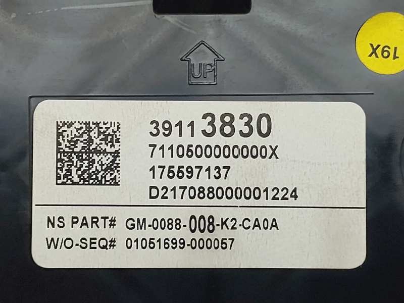 Recambio de cuadro instrumentos para opel insignia grand sport excellence referencia OEM IAM 39113830 175597137 