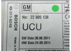 Recambio de sistema audio / cd para opel astra j lim. excellence referencia OEM IAM 22805138 453116246  2