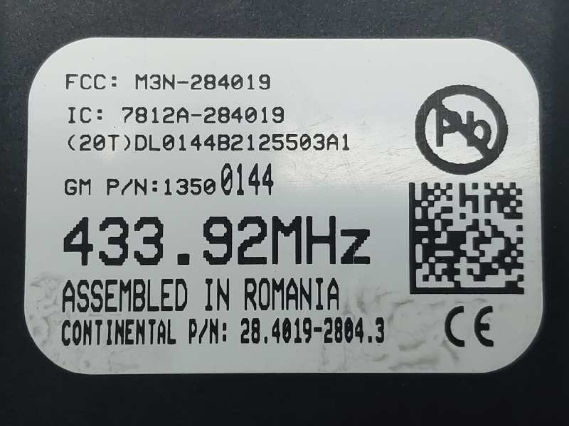 Recambio de modulo electronico para opel astra j lim. excellence referencia OEM IAM 43392MHZ 13500144 M3N284019