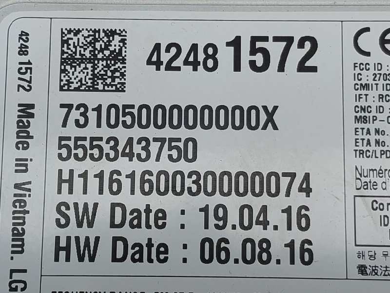 Recambio de sistema audio / cd para opel astra k lim. 5türig selective referencia OEM IAM 42481572 555343750 