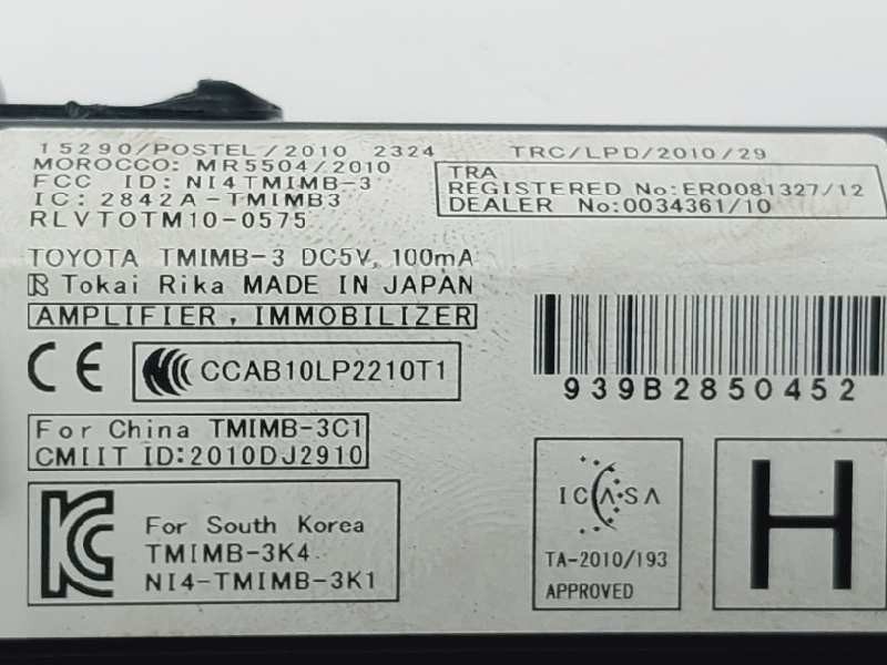 Recambio de conmutador de arranque para toyota auris active referencia OEM IAM MR55042010 20102324 2842ATMIMB3