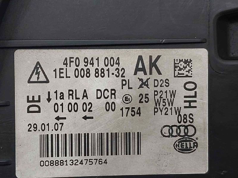 Recambio de faro derecho para audi a6 berlina (4f2) 3.0 tdi quattro (171kw) referencia OEM IAM 4F0941004AK 1EL00888132 5DV008290