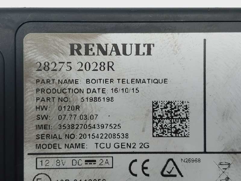 Recambio de modulo electronico para renault kadjar limited 4x4 referencia OEM IAM 282752028R 51986198 