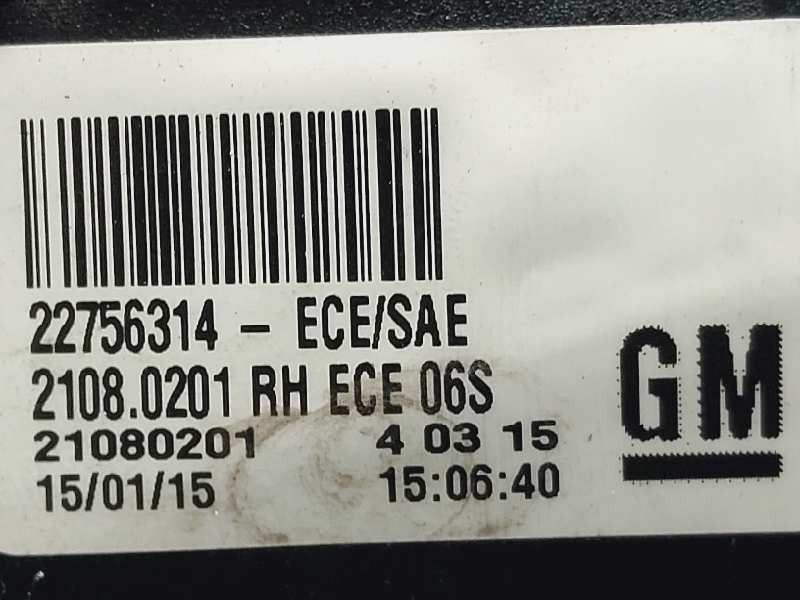 Recambio de piloto trasero derecho interior para opel insignia berlina selective referencia OEM IAM 22756314 21080201 