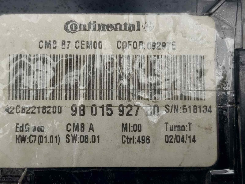 Recambio de cuadro instrumentos para citroën c4 lim. business referencia OEM IAM 9801592780  