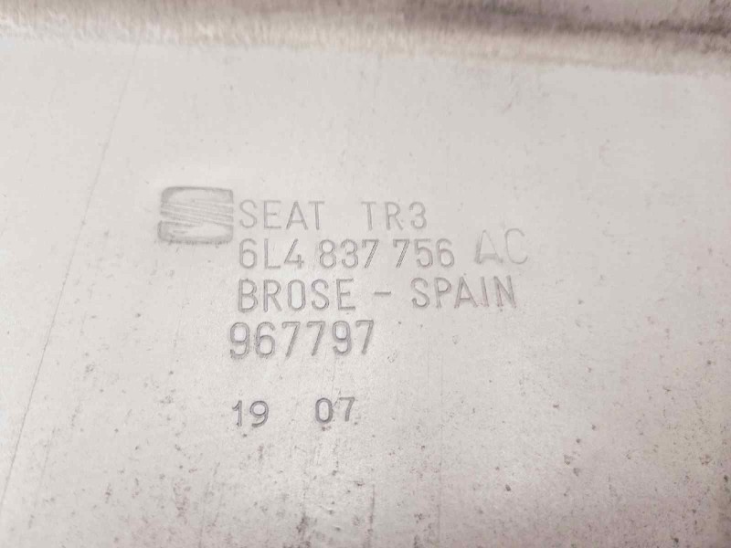 Recambio de elevalunas delantero derecho para seat ibiza (6l1) ecomotive referencia OEM IAM 6L4837756AC 6L4837752EQ 