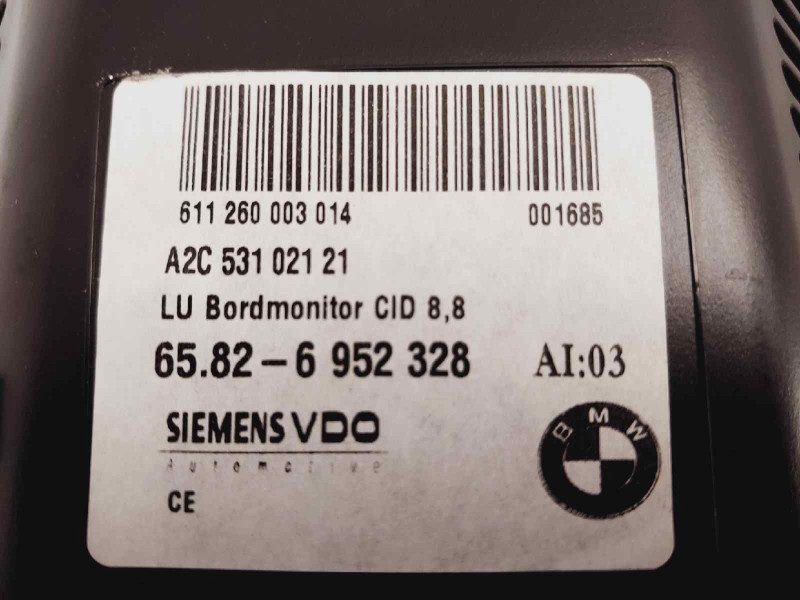 Recambio de pantalla multifuncion para bmw serie 5 berlina (e60) 530d referencia OEM IAM 65826952328 A2C53102121 