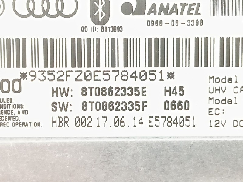 Recambio de modulo electronico para audi a4 ber. (b8) 2.0 tdi referencia OEM IAM 8T08862335E  8T0862335F