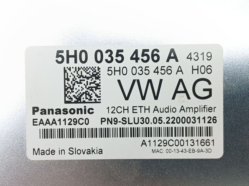Recambio de modulo electronico para cupra leon (kl1, ku1, kug) 1.5 tsi referencia OEM IAM 5H0035456A  