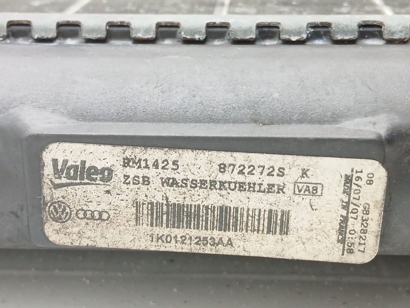 Recambio de radiador agua para volkswagen golf v berlina (1k1) trendline referencia OEM IAM 1K0121253AA  