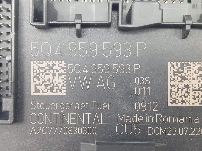 Recambio de modulo electronico para cupra leon (kl1, ku1, kug) 1.5 tsi referencia OEM IAM 5Q4959593P  