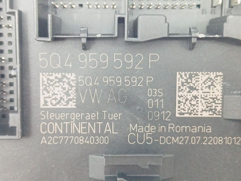 Recambio de modulo electronico para cupra leon (kl1, ku1, kug) 1.5 tsi referencia OEM IAM 5Q4959592P  