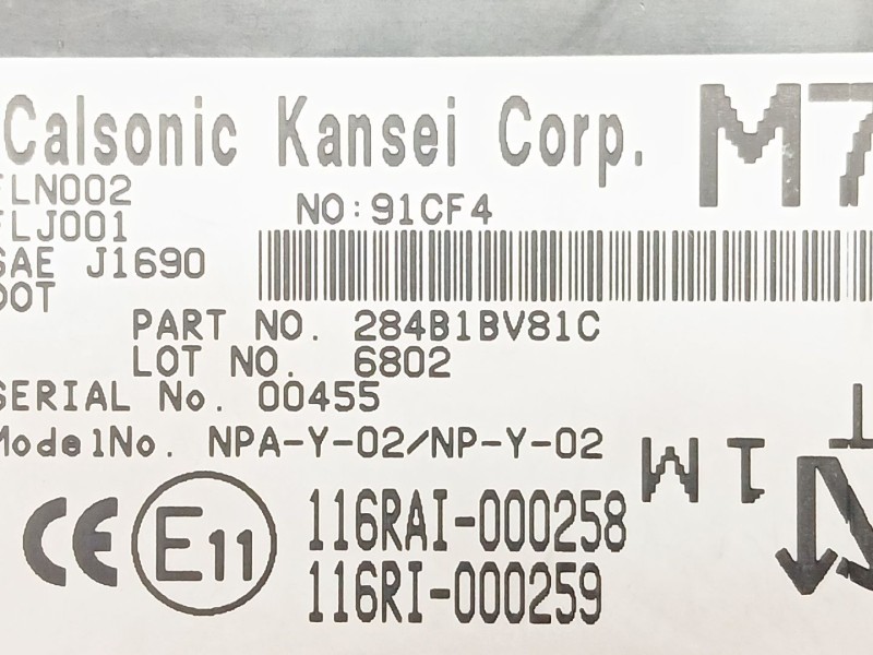 Recambio de modulo electronico para nissan juke (f15) 1.2 dig-t referencia OEM IAM 284B1BV81C  