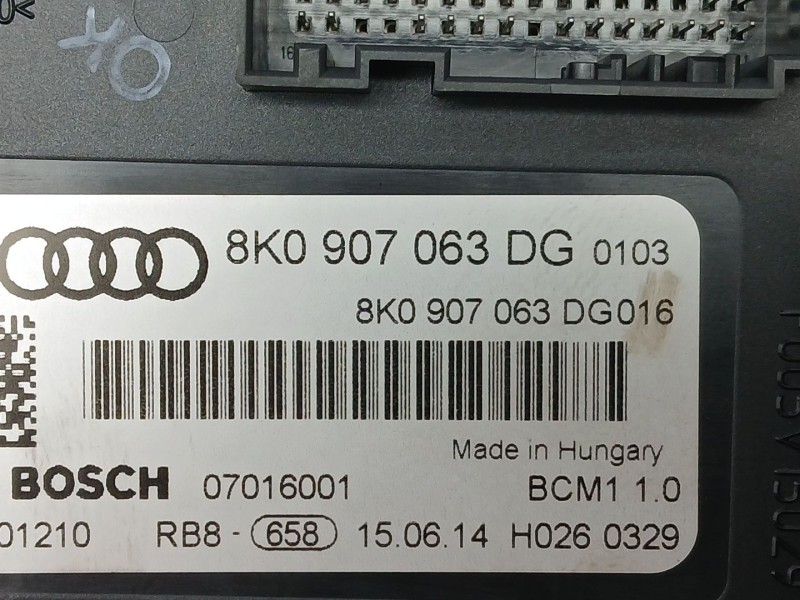 Recambio de modulo electronico para audi a4 ber. (b8) 2.0 tdi referencia OEM IAM 8K0907063DG  