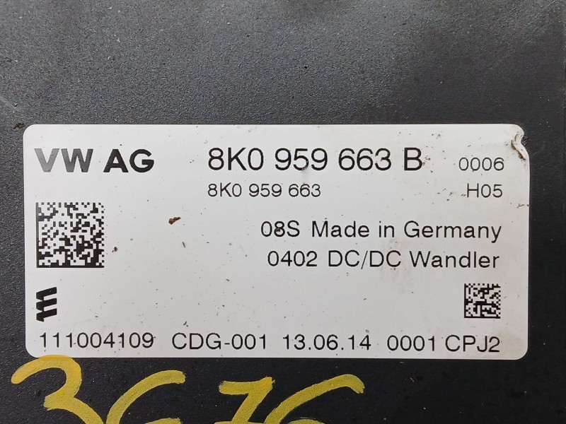 Recambio de modulo electronico para audi a4 ber. (b8) 2.0 tdi referencia OEM IAM 8K0959663B  