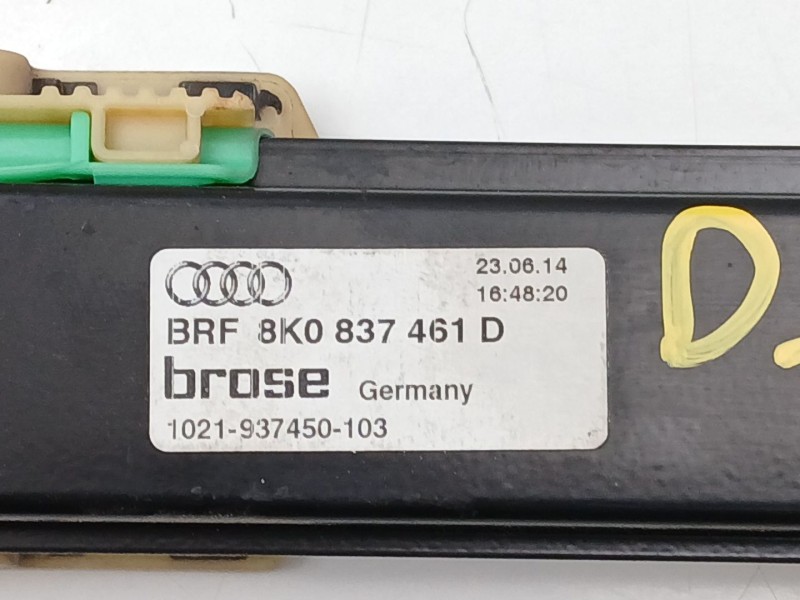 Recambio de elevalunas delantero izquierdo para audi a4 ber. (b8) 2.0 tdi referencia OEM IAM 8K0837461D  