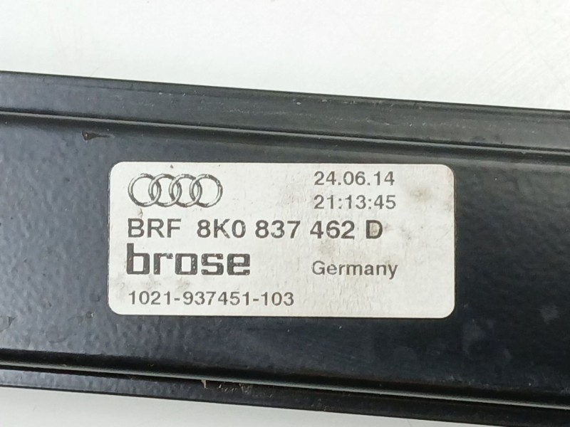 Recambio de elevalunas delantero derecho para audi a4 ber. (b8) 2.0 tdi referencia OEM IAM 8K0837462D  