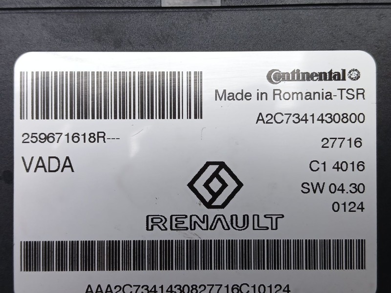 Recambio de modulo electronico para renault talisman (lp_) 1.6 dci 130 referencia OEM IAM 259671618R  A2C7341430800