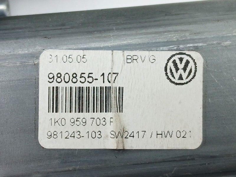 Recambio de motor elevalunas trasero izquierdo para volkswagen passat berlina (3c2) advance referencia OEM IAM 1K0959703F  