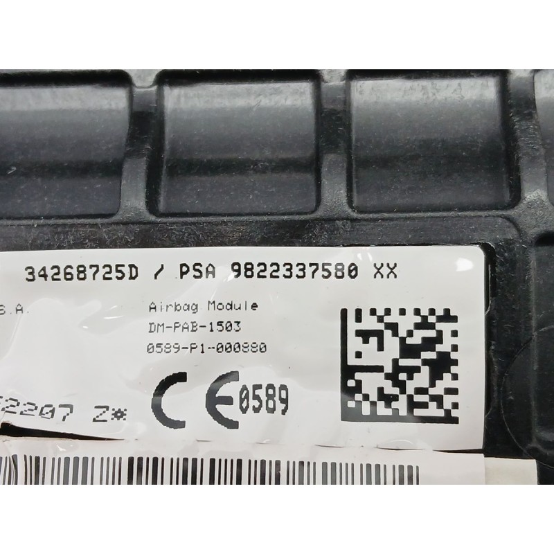 Recambio de airbag delantero derecho para citroën c5 aircross (a_) 1.2 puretech 130 (arhnsj) referencia OEM IAM 9822337580  