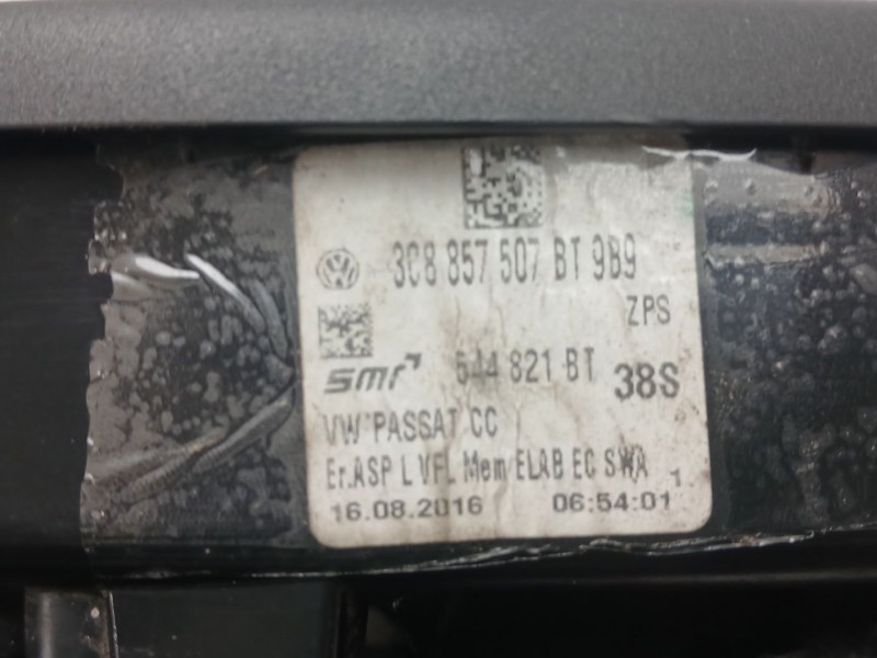 Recambio de retrovisor izquierdo para volkswagen passat cc 2.0 tdi 177 cv/ 130 kw referencia OEM IAM   3G0857521A