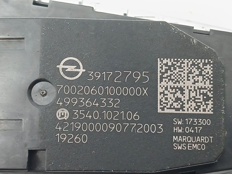 Recambio de mando multifuncion para opel crossland x / crossland (p17, p2qo) 1.2 (75) referencia OEM IAM 39172795  499364332