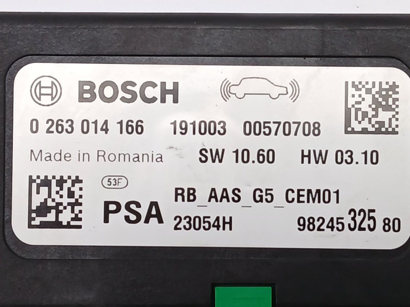 Recambio de modulo electronico para opel crossland x / crossland (p17, p2qo) 1.2 (75) referencia OEM IAM 9824532580  0263014166