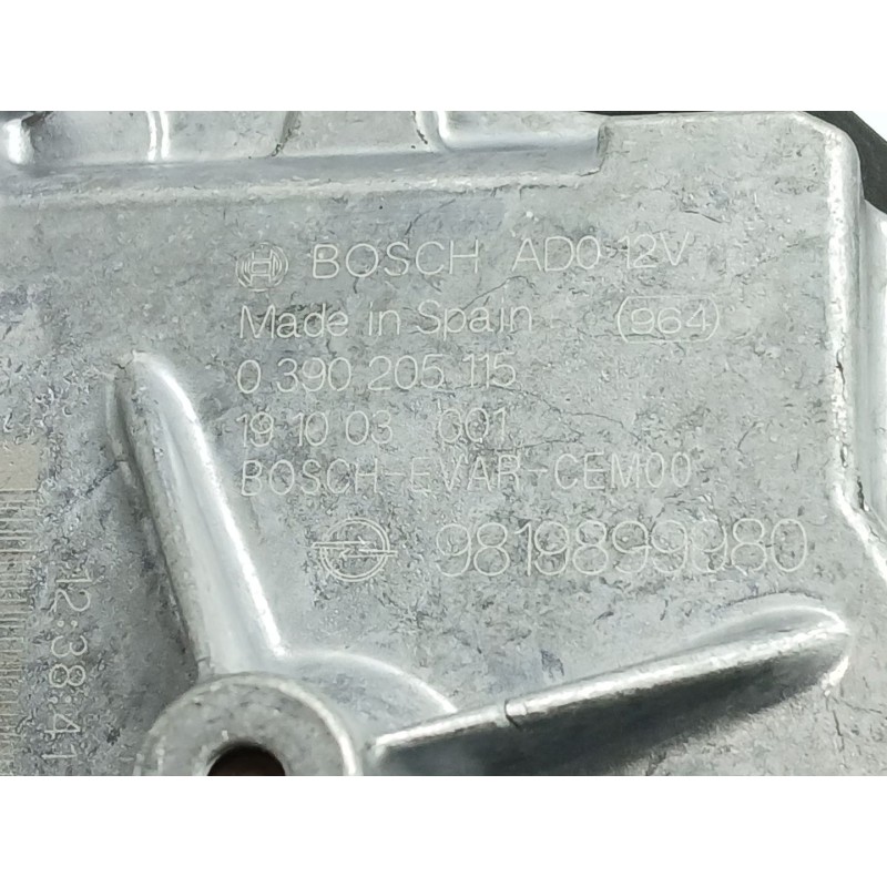 Recambio de motor limpia trasero para opel crossland x / crossland (p17, p2qo) 1.2 (75) referencia OEM IAM 9819899980  039020511