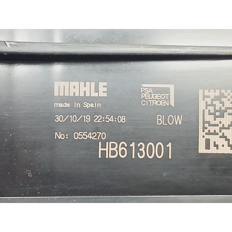 Recambio de motor calefaccion para opel crossland x / crossland (p17, p2qo) 1.2 (75) referencia OEM IAM HB613001  