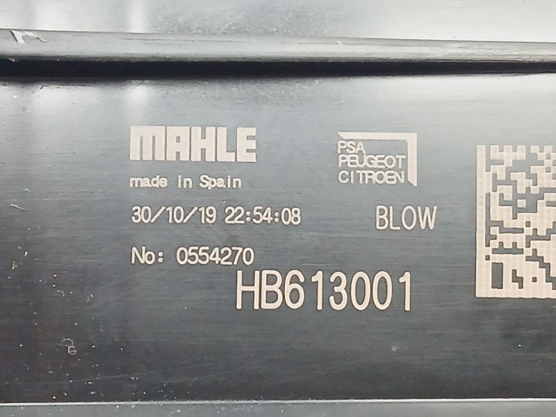 Recambio de motor calefaccion para opel crossland x / crossland (p17, p2qo) 1.2 (75) referencia OEM IAM HB613001  