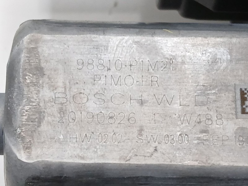 Recambio de elevalunas delantero derecho para opel crossland x / crossland (p17, p2qo) 1.2 (75) referencia OEM IAM 39187590  988