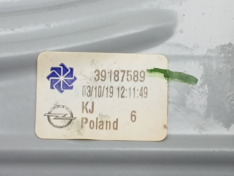 Recambio de elevalunas delantero izquierdo para opel crossland x / crossland (p17, p2qo) 1.2 (75) referencia OEM IAM 39187589  9