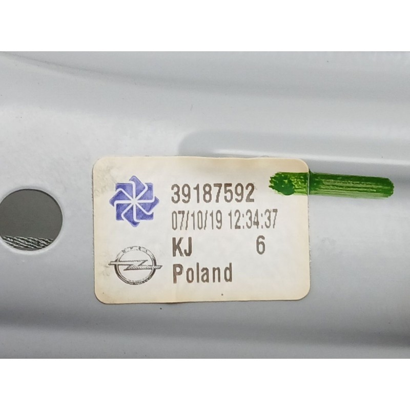 Recambio de elevalunas trasero derecho para opel crossland x / crossland (p17, p2qo) 1.2 (75) referencia OEM IAM 39187592  98830