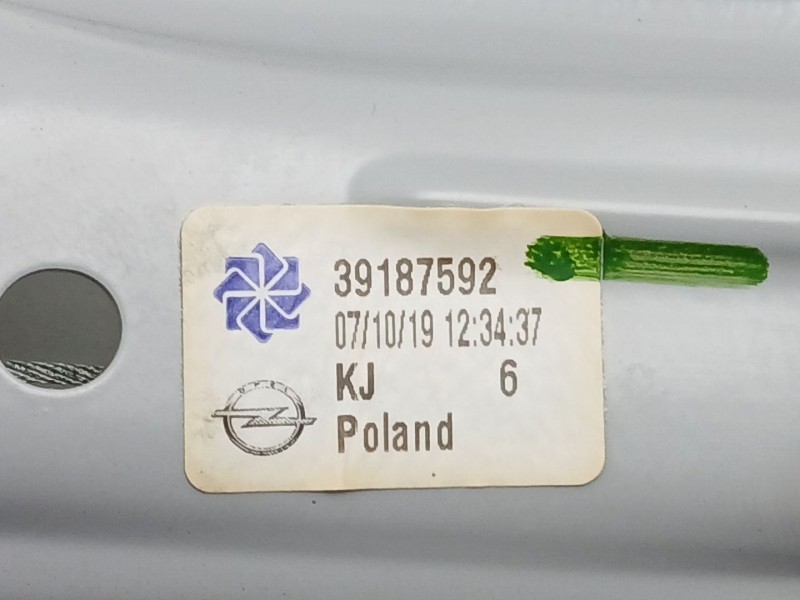 Recambio de elevalunas trasero derecho para opel crossland x / crossland (p17, p2qo) 1.2 (75) referencia OEM IAM 39187592  98830