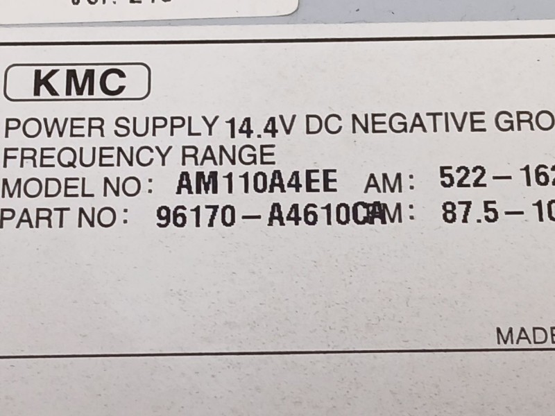 Recambio de sistema audio / cd para kia carens iv 1.7 crdi referencia OEM IAM 96170A4610CA  