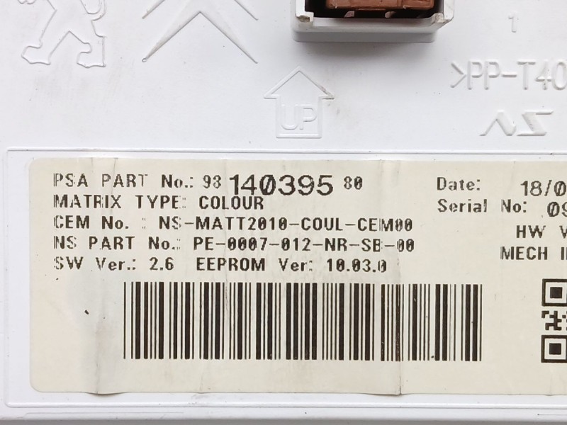 Recambio de cuadro instrumentos para peugeot 2008 i (cu_) 1.6 bluehdi 100 referencia OEM IAM 9814699380  9814039580