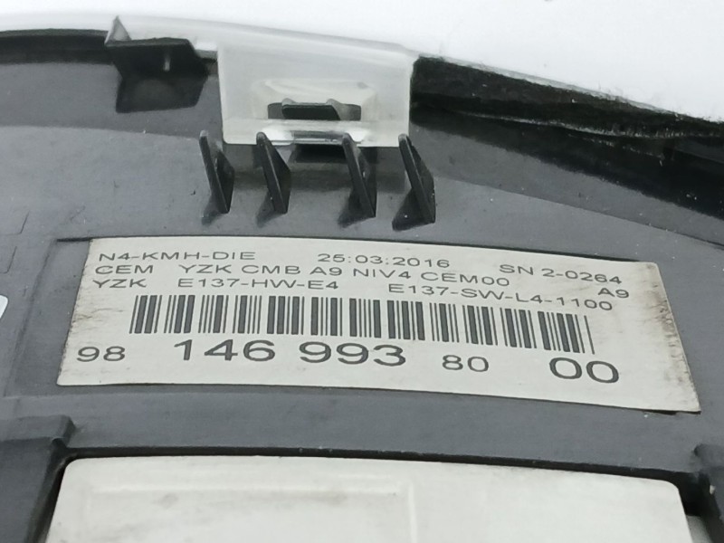 Recambio de cuadro instrumentos para peugeot 2008 i (cu_) 1.6 bluehdi 100 referencia OEM IAM 9814699380  9814039580