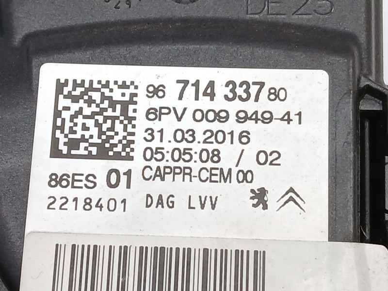 Recambio de potenciometro pedal para peugeot 2008 i (cu_) 1.6 bluehdi 100 referencia OEM IAM 9671433780  6PV00994941