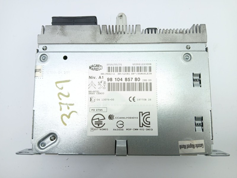 Recambio de sistema audio / cd para citroën c4 picasso ii van (dd_) e-hdi (dd9hc8, dd9hct) referencia OEM IAM 9810485780  