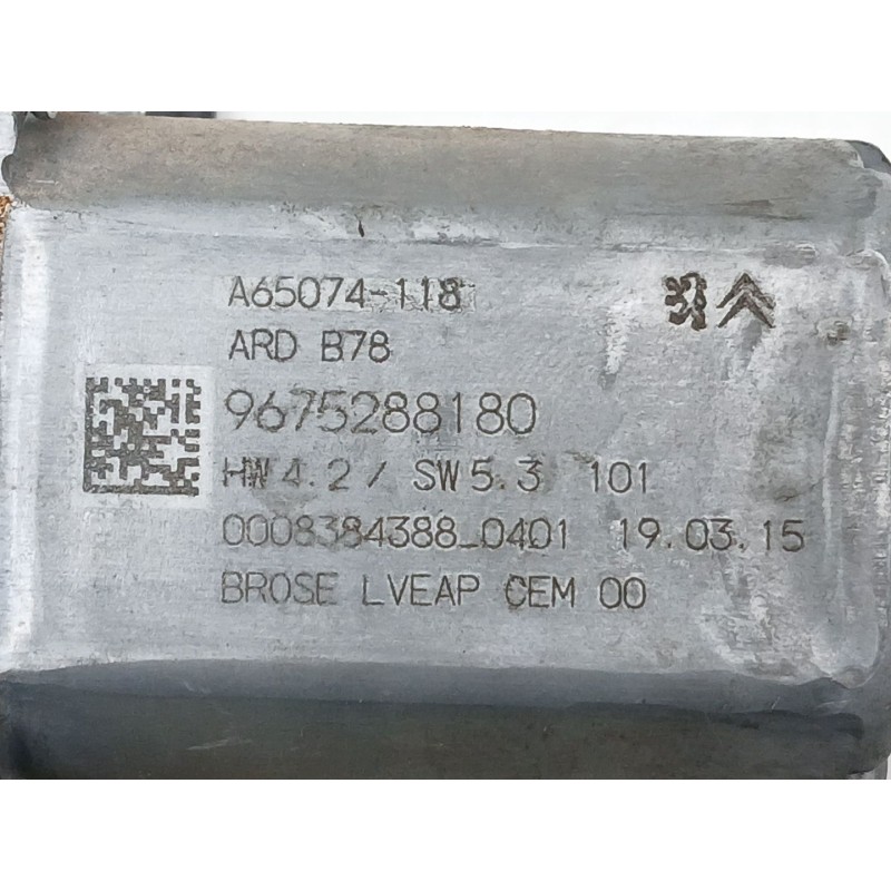 Recambio de elevalunas trasero derecho para citroën c4 picasso ii van (dd_) e-hdi (dd9hc8, dd9hct) referencia OEM IAM 9676172380