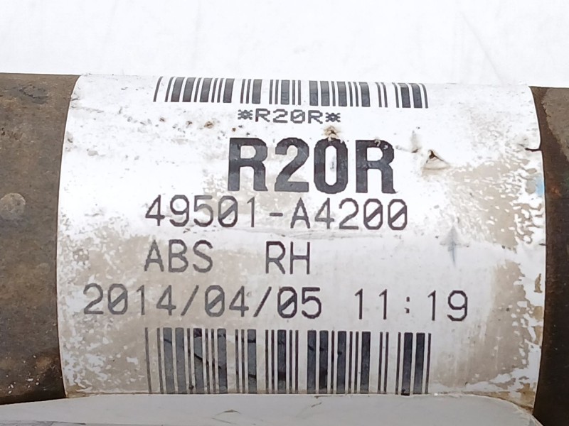 Recambio de transmision delantera derecha para kia carens iv 1.7 crdi referencia OEM IAM 49501A4200  