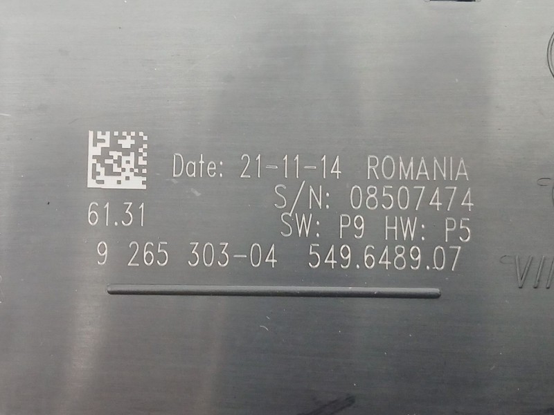 Recambio de mando luces para bmw 3 (f30, f80) 318 d referencia OEM IAM 926530304  549648907