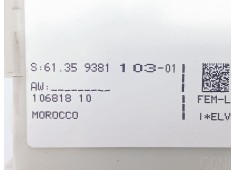 Recambio de caja reles / fusibles para bmw 3 (f30, f80) 318 d referencia OEM IAM 6135938110301   2