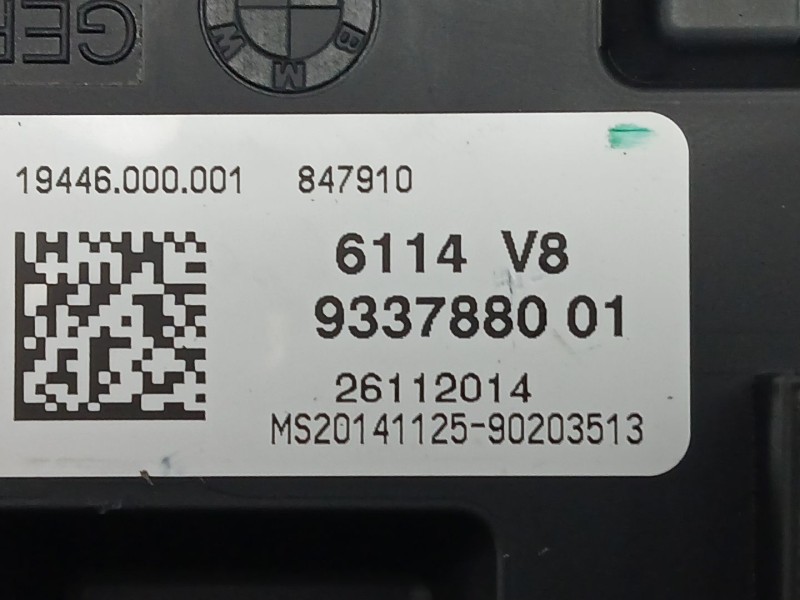 Recambio de caja reles / fusibles para bmw 3 (f30, f80) 318 d referencia OEM IAM 933788001  