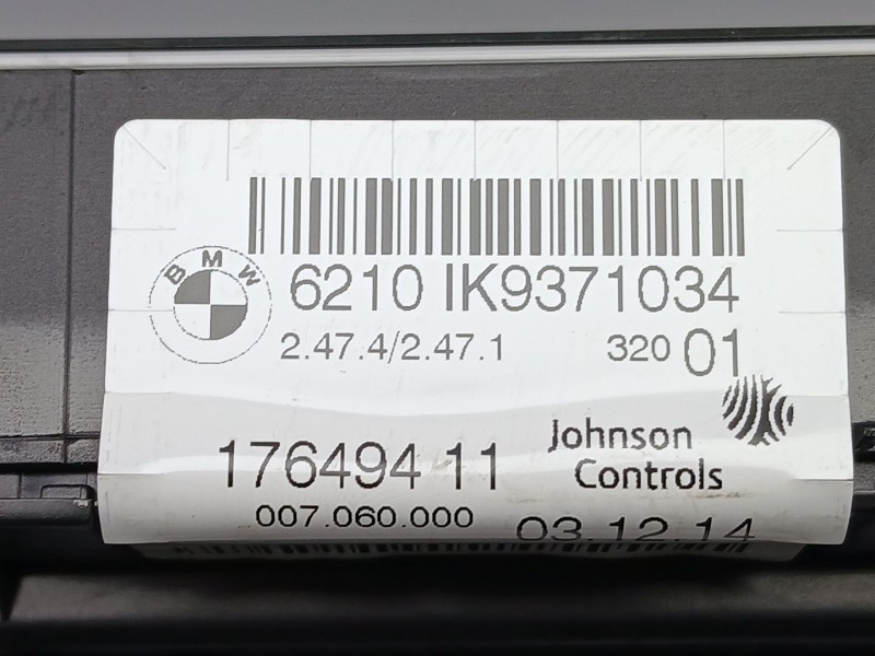 Recambio de cuadro instrumentos para bmw 3 (f30, f80) 318 d referencia OEM IAM 6210IK9371034  17649411