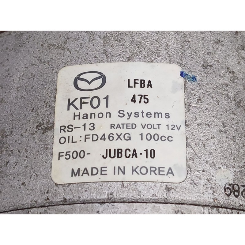 Recambio de compresor aire acondicionado para mazda cx-5 (ke, gh) 2.2 d (ke2fw) referencia OEM IAM F500JUBCA10  