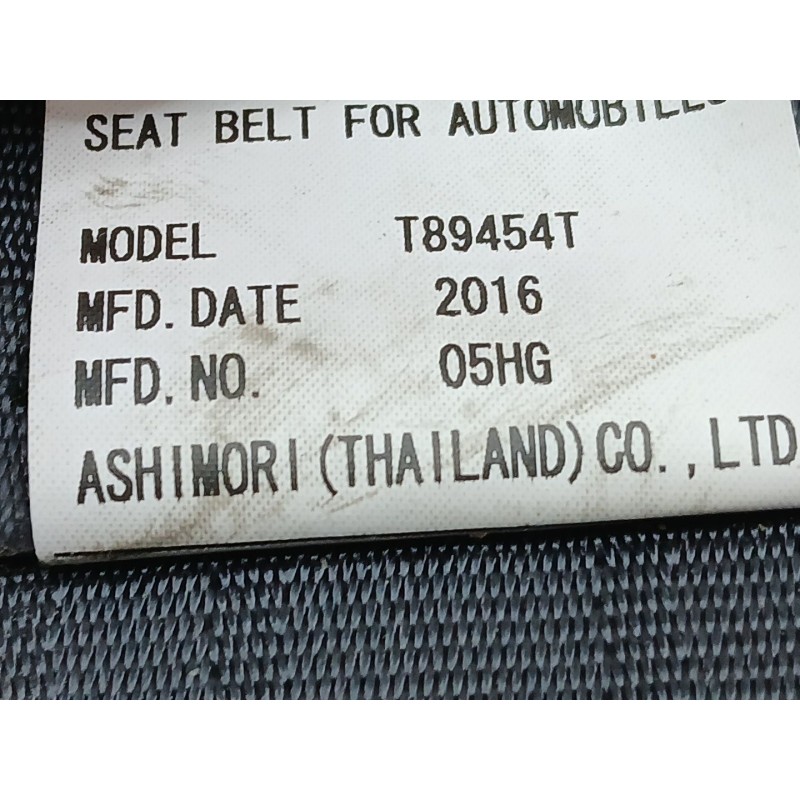 Recambio de cinturon seguridad trasero izquierdo para mazda cx-5 (ke, gh) 2.2 d (ke2fw) referencia OEM IAM BGE030007  T89454T