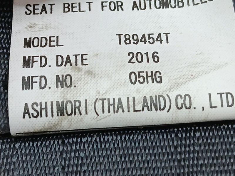 Recambio de cinturon seguridad trasero izquierdo para mazda cx-5 (ke, gh) 2.2 d (ke2fw) referencia OEM IAM BGE030007  T89454T