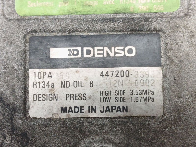 Recambio de compresor aire acondicionado para bmw 3 (e36) 325 tds referencia OEM IAM 4472003393  10PA17C